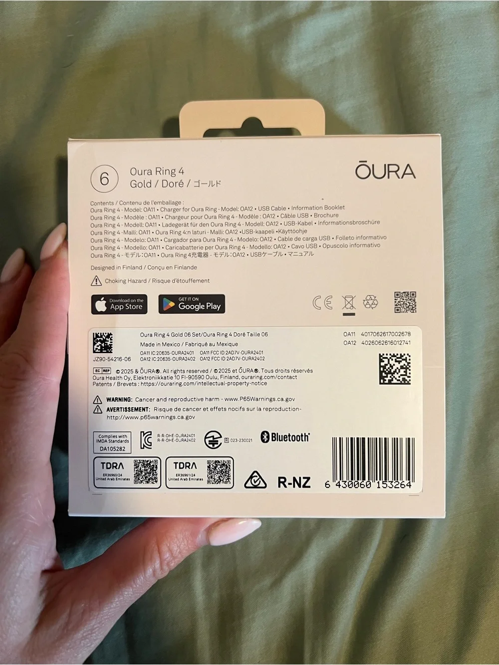 BRAND NEW UNOPENED OURA RING 4